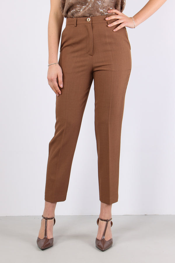 Pantalone Sigaretta Poliviscos Caffe-2