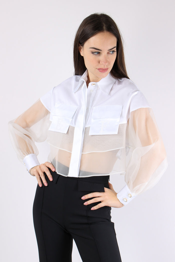 Camicia Organza Polsini Avorio-10