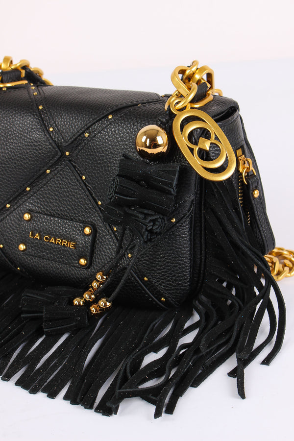 Tracollina Frange Inserto Borchie Black-2