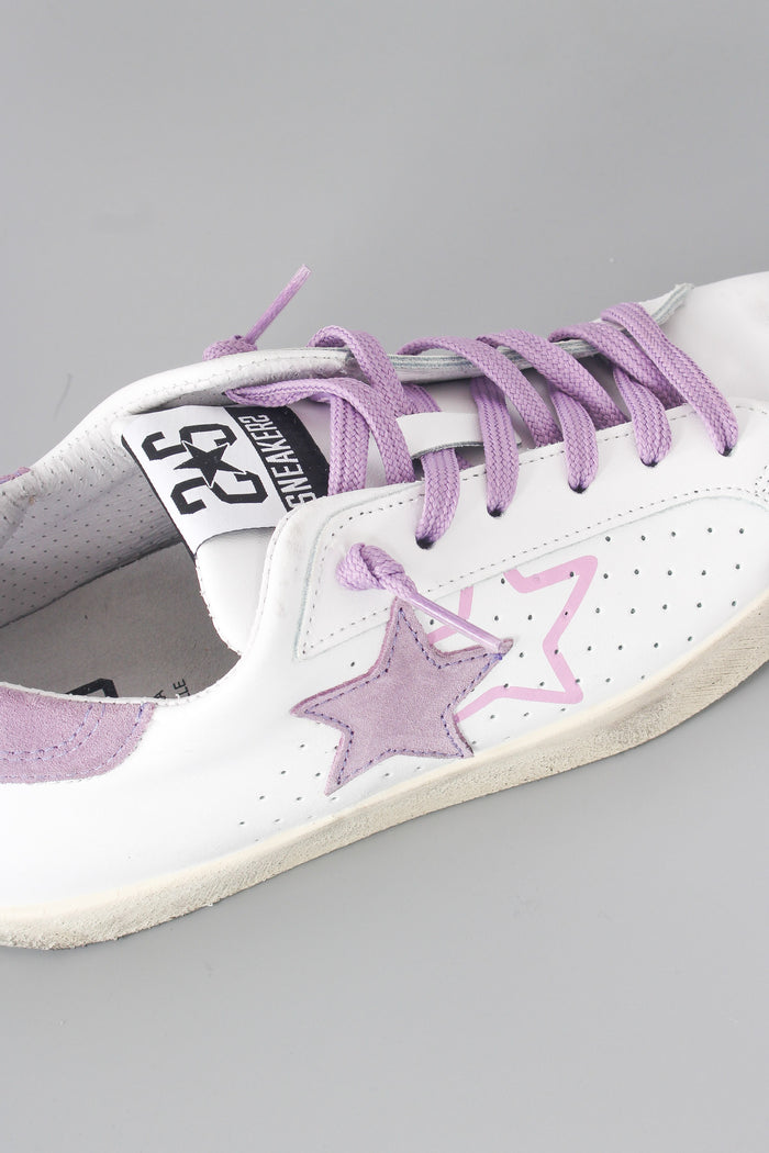 Sneaker One Star Bianco/lilla-6