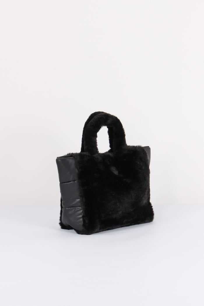 Shopping Ecopelliccia Nero-7