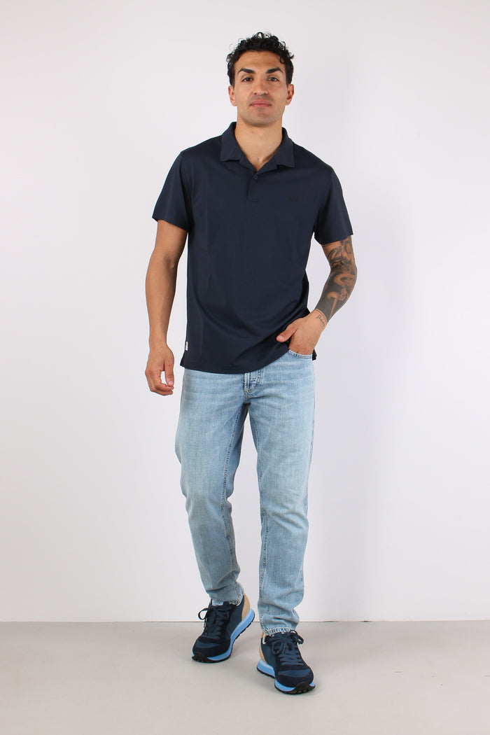 Polo Piquet Tecnica Navy Blue-2