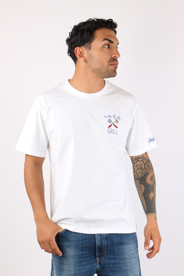 T-shirt Scritta Ricami King-2