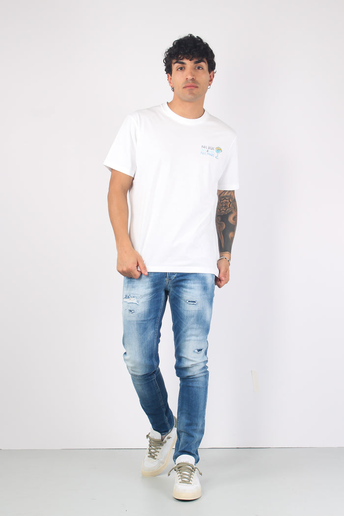 T-shirt Bere Mare Bianco-5