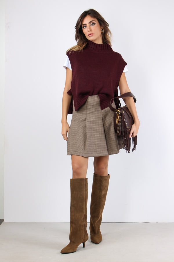 Gilet Fiocchi Laterali Bordeaux