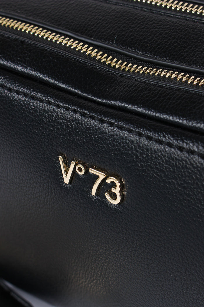 Penelope Tracolla Doppia Zip Nero-7