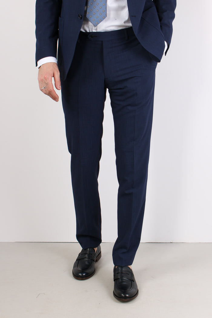 Abito Poliviscosa Effetto Spin Blu Navy-6