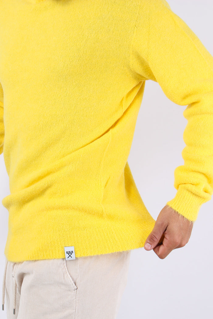 Maglia Girocollo Misto Alpaca Giallo-7