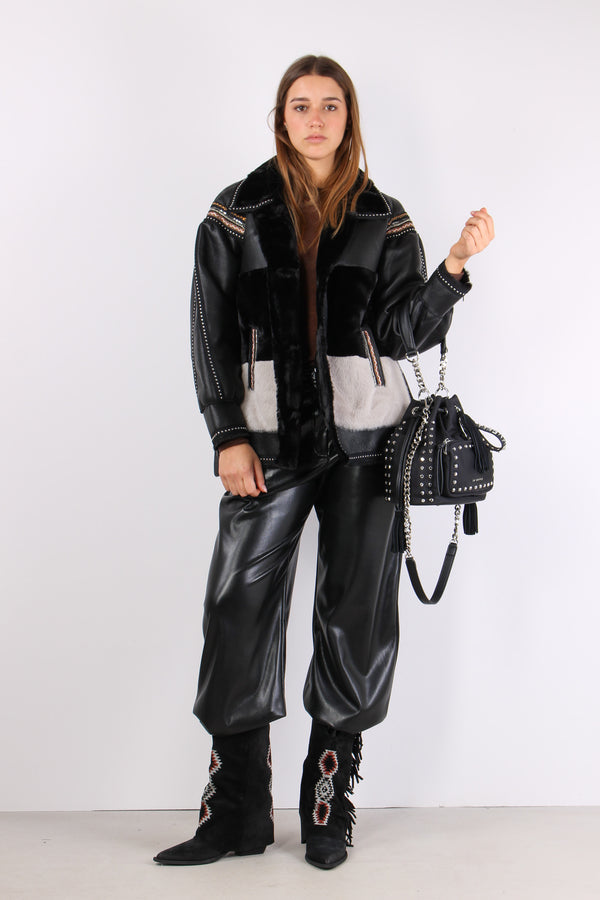 Ecomontone Inserto Borchie Black