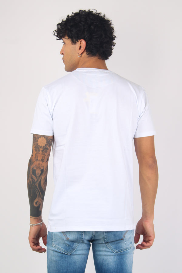 T-shirt Taschino Tavola  Surf Bianco-2