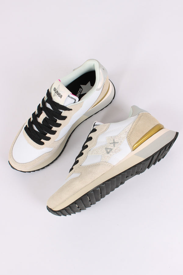 Sneakers  Stargirl Glitter Logo Bianco-2
