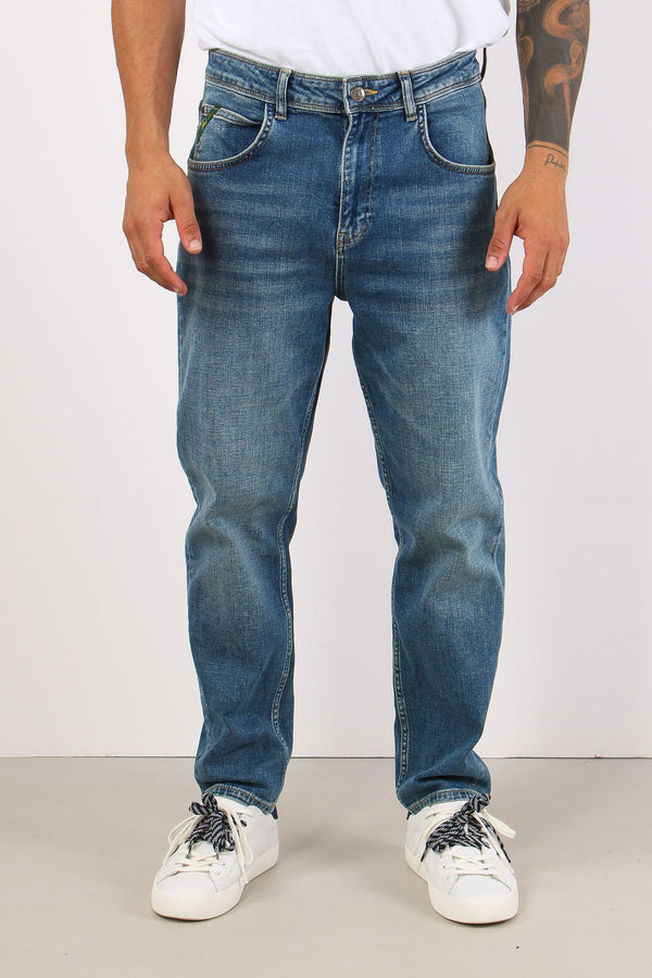 Denim Regular Vita Bassa Denim Medio-2