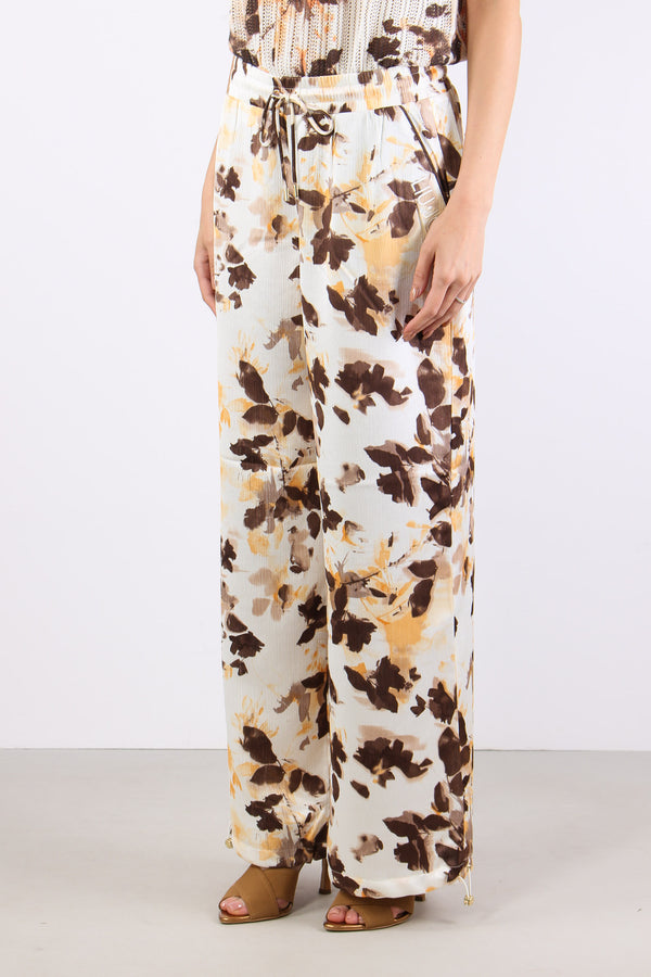 Pantalone Fantaia Coulisse Brown Shades-2