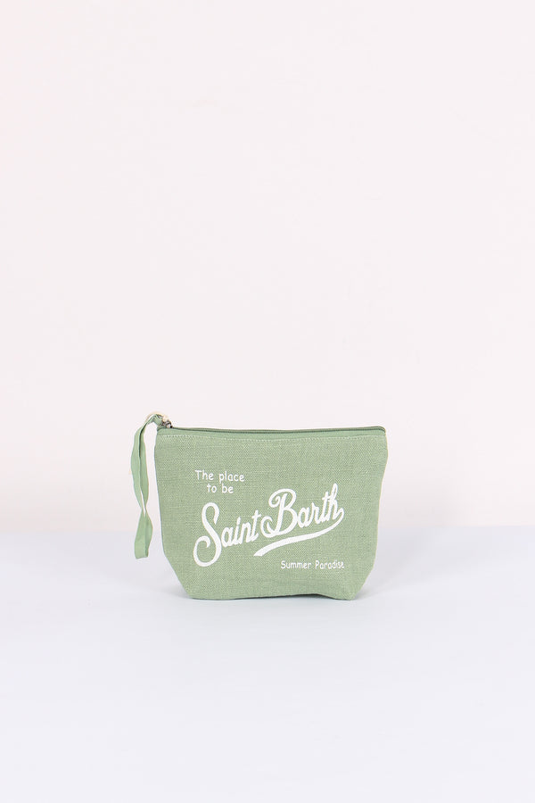 Aline Pochette Lino Salvia