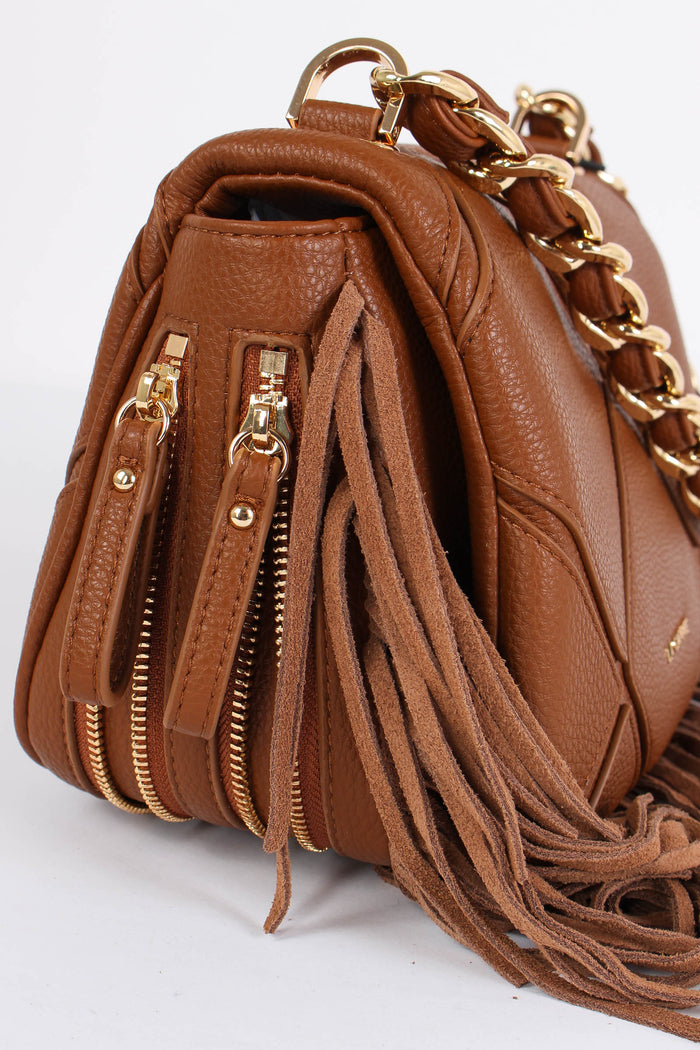 Tracolla  Frange Cuoio-7