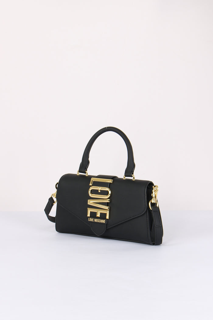 Pochette 1 Manico Maxi Logo Nero-2