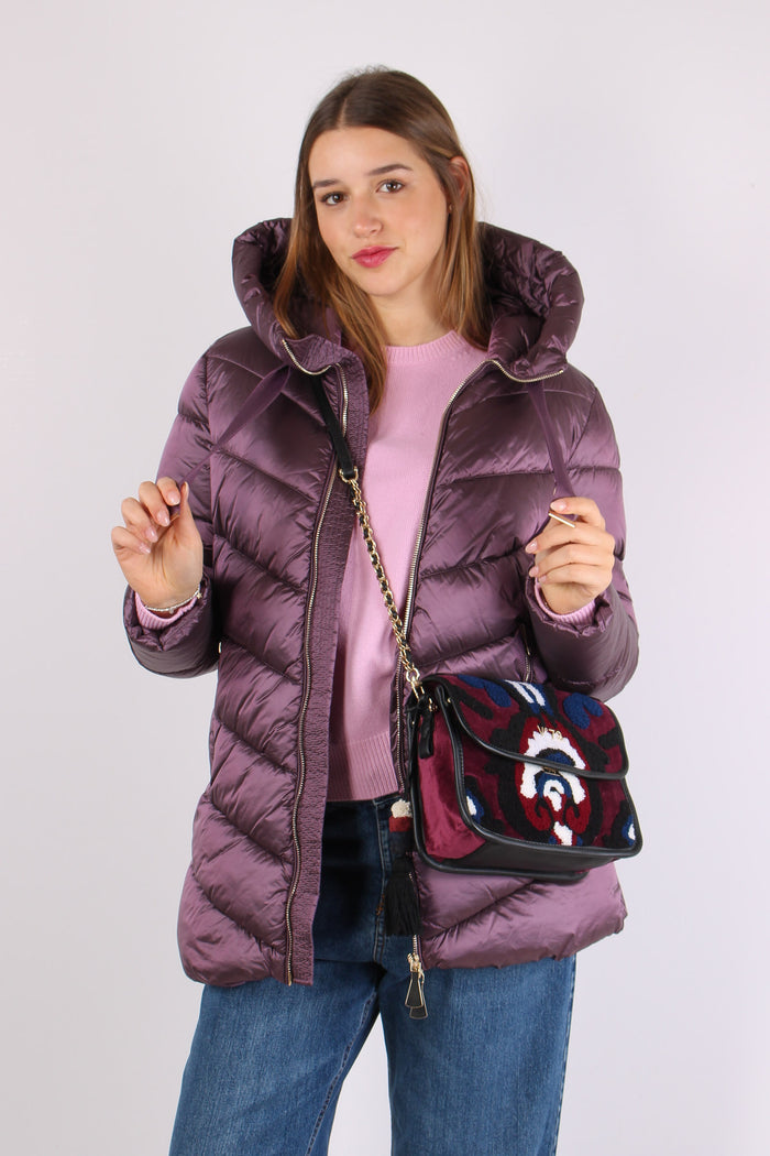 Piumino Svasato Glicine-4