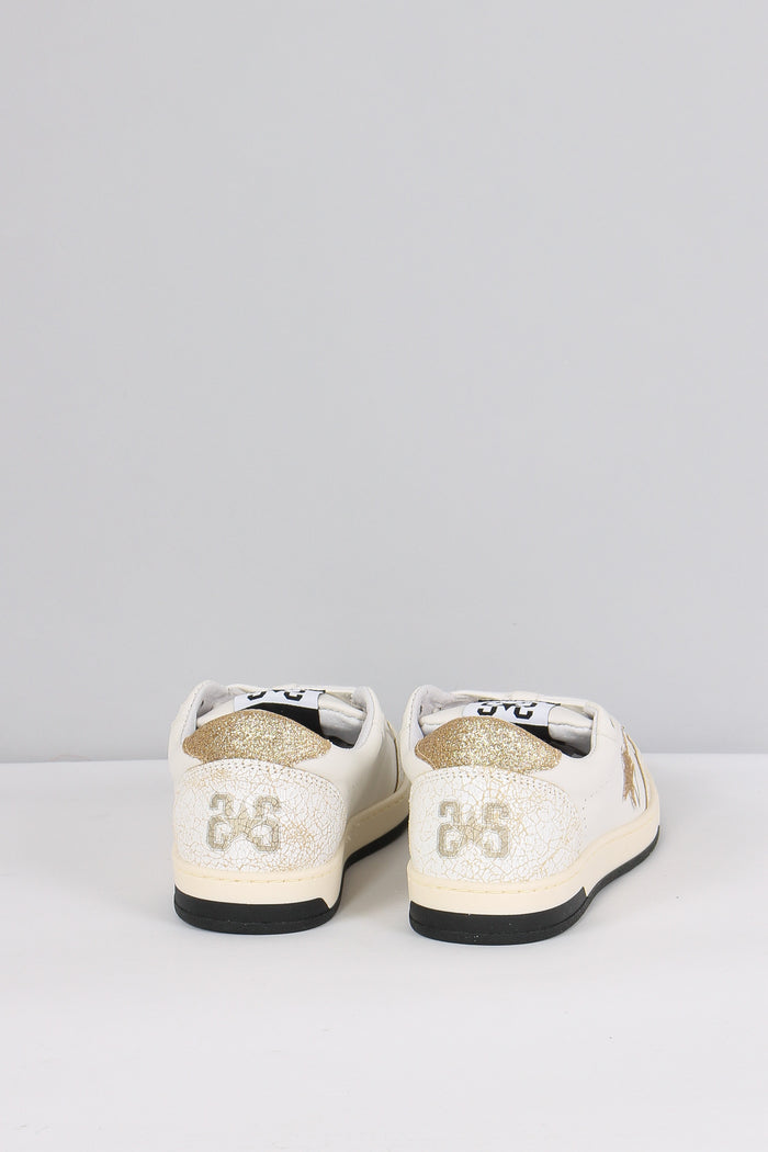 Sneakers Week Star Glitter Bianco/oro-4