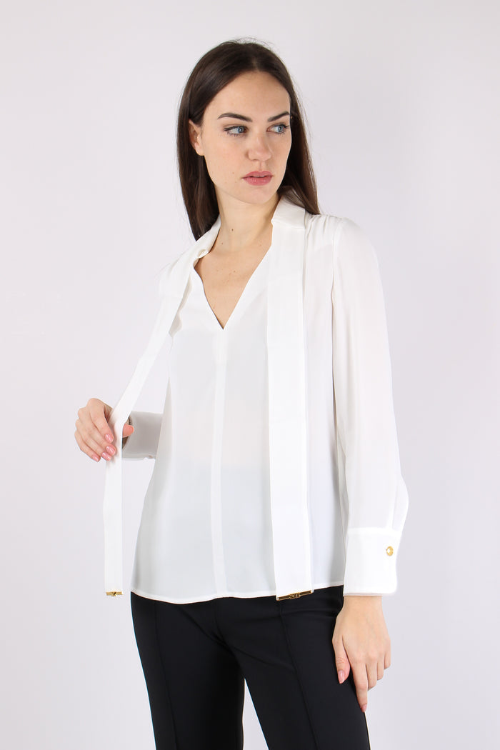 Camicia Cravatta Avorio-3