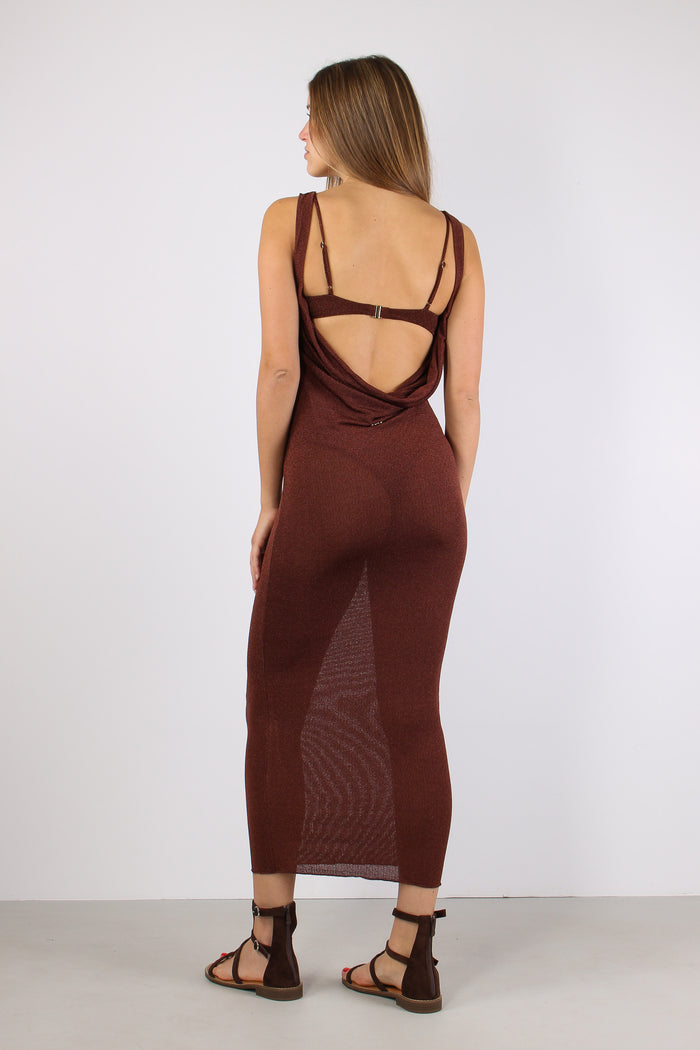 Abito Lurex Scavo Dietro Moro-5