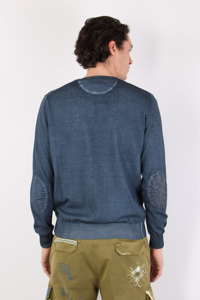 Maglia M/l Patch Toppa Azzurro-4