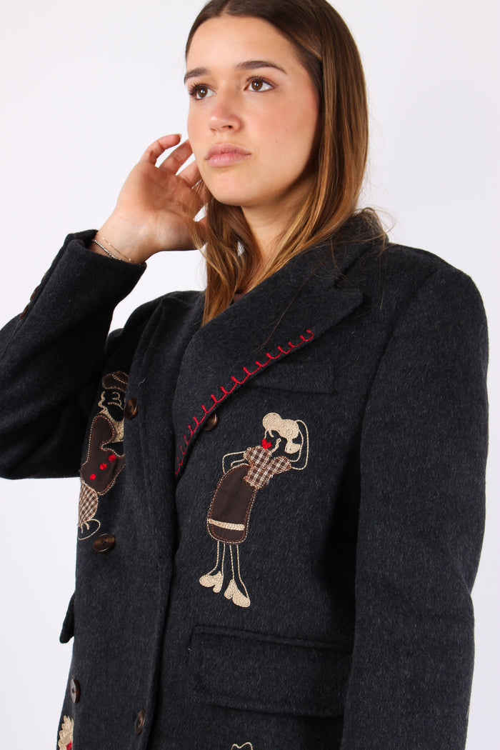 Giacca Impuntura Patch Unica-4