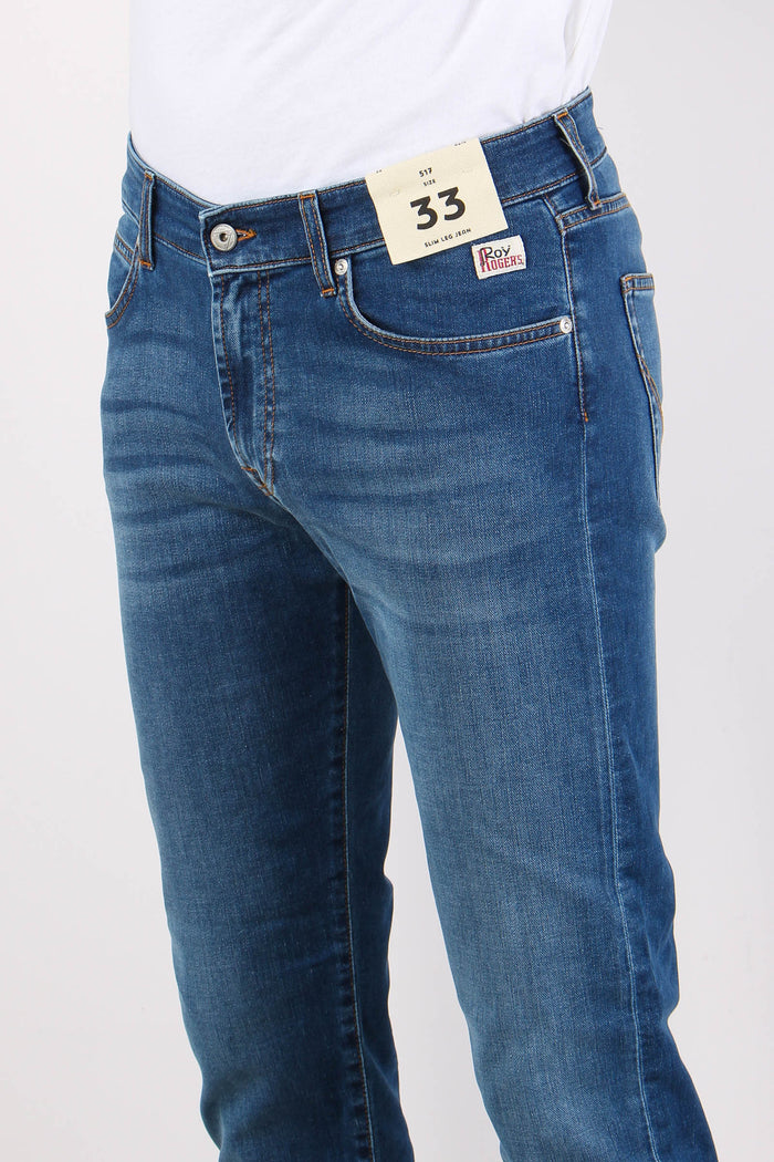 Denim Slim Fit Denim Medio-6