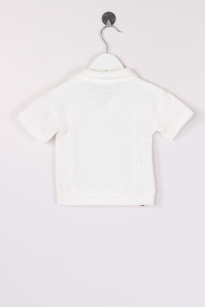 Polo Lino Off White-2