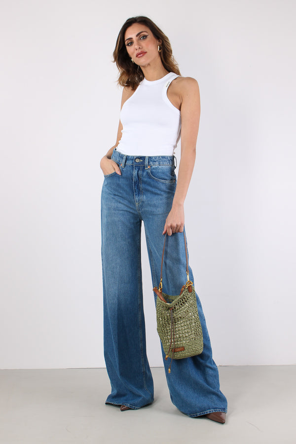 Beatrix Denim Palazzo Denim Medio