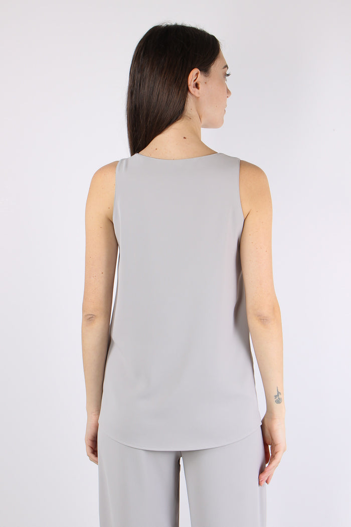 Top Viscosa Scollo Tondo Grigio-5