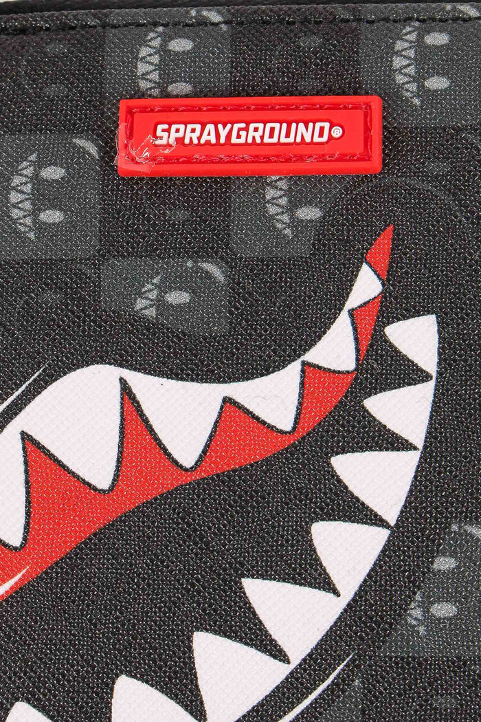 Wallet Shark In Paris Check Nero-6