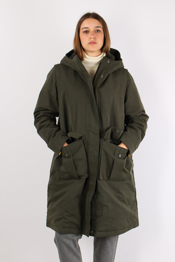 Parka Interno Pelliccia Green Blackish-3