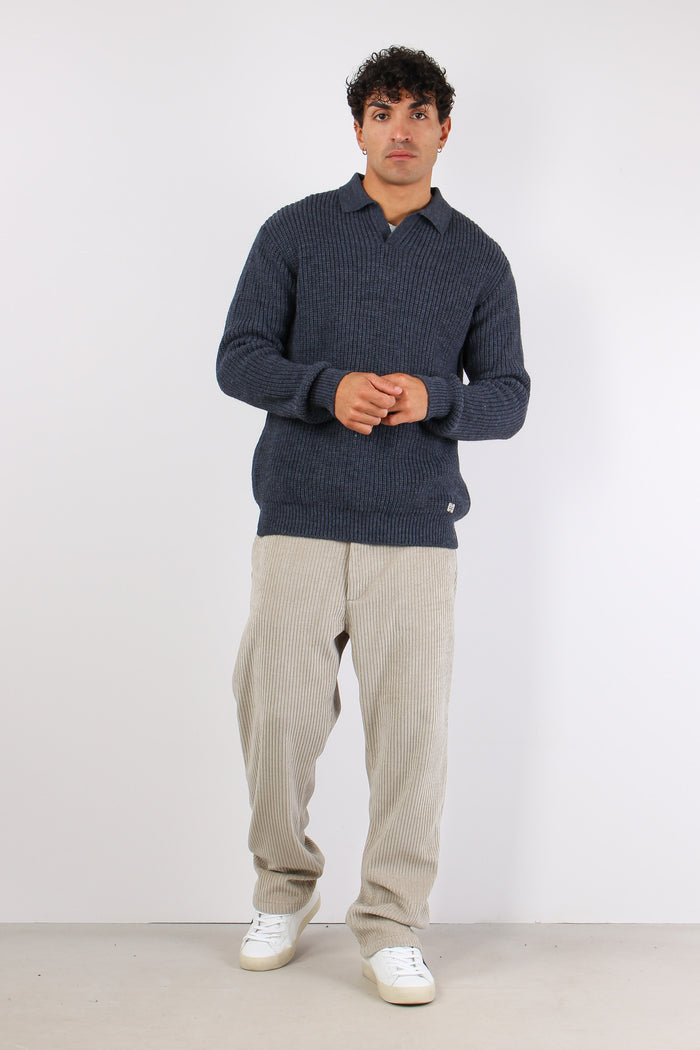 Maglia Polo Over Blu-3