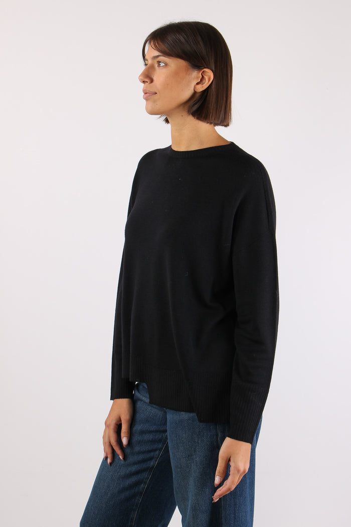 Maglia Scatoletta Scalino Fond Nero-5