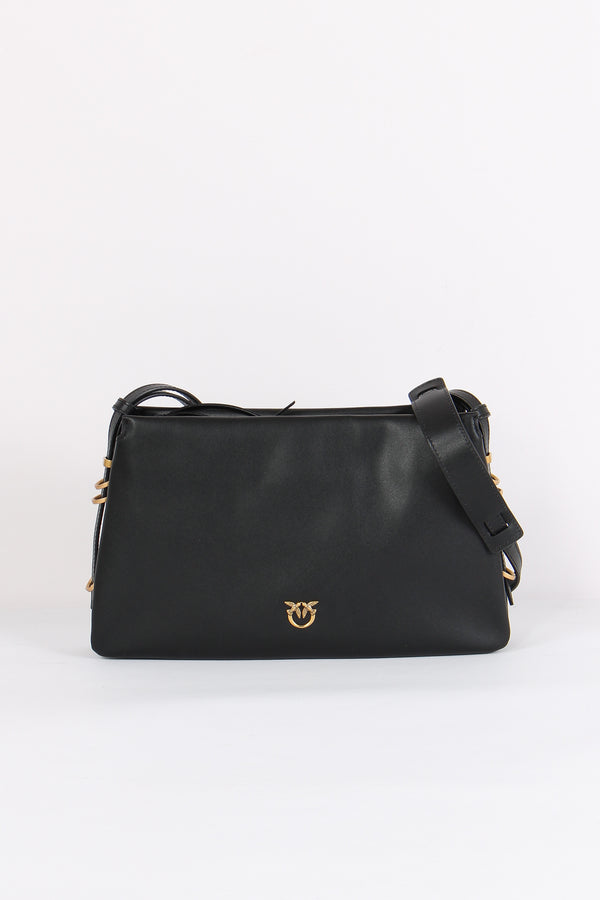 Tracolla Triplet 3 Scomparti Nero/gold