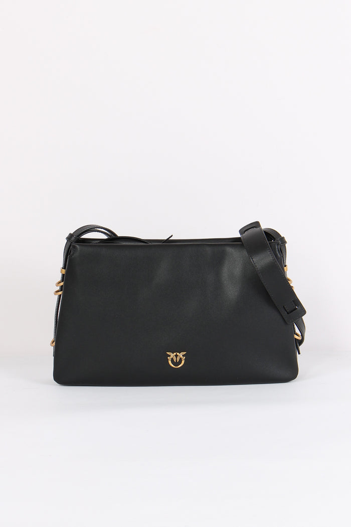 Tracolla Triplet 3 Scomparti Nero/gold