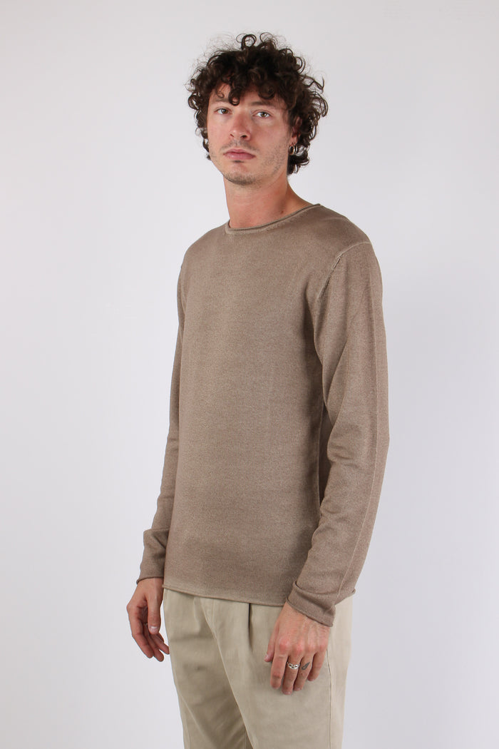 Maglia Girocollo Rullino Vintage Sabbia-3