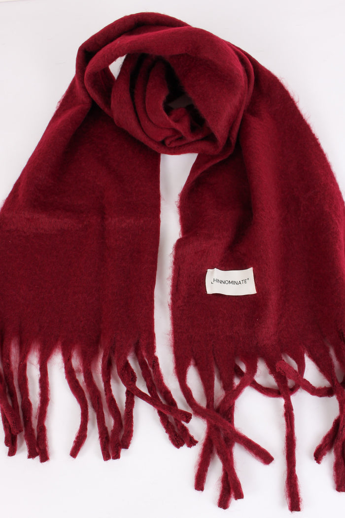 Sciarpa Frange Bordeaux-4