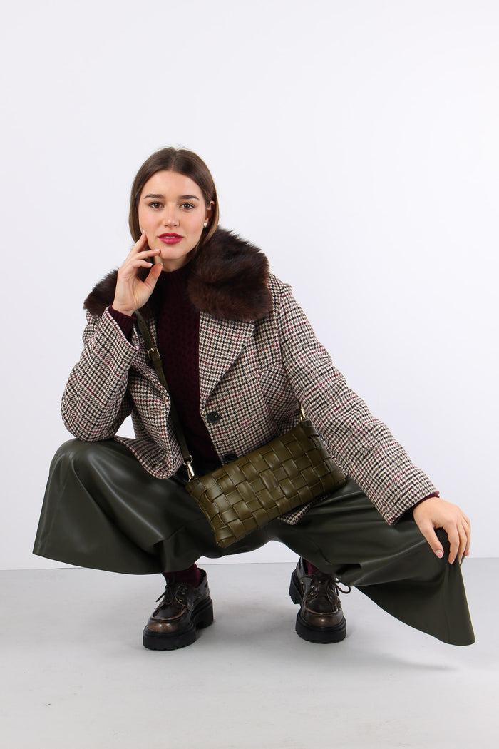 Cappotto Micro Pied De Poule Moro/bordeuax-7