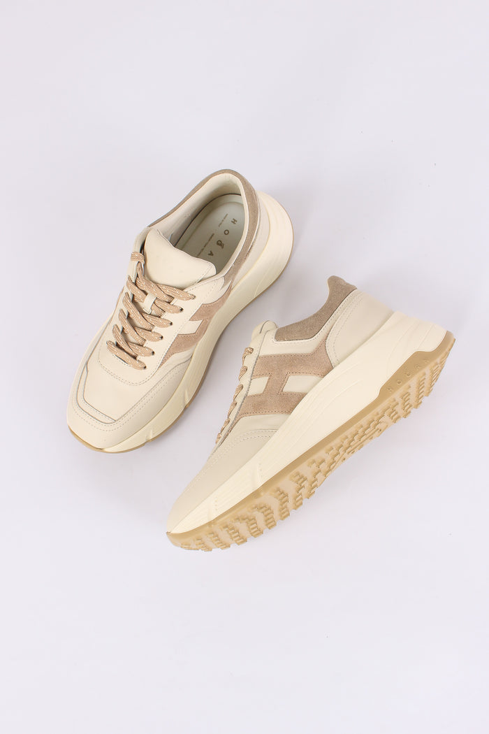 Sneakers H669 Allacciato H Bianco/beige-2