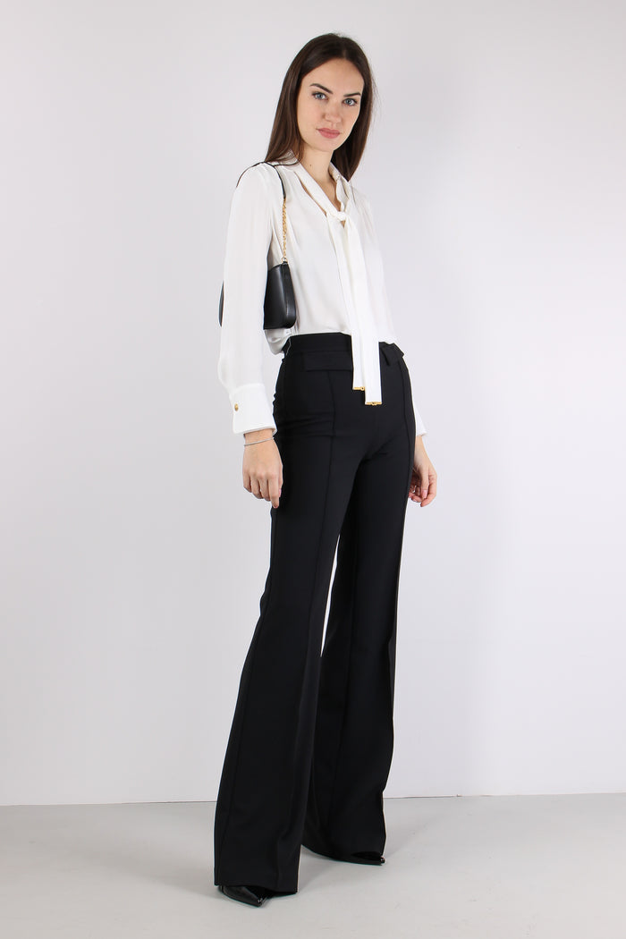 Camicia Cravatta Avorio-5