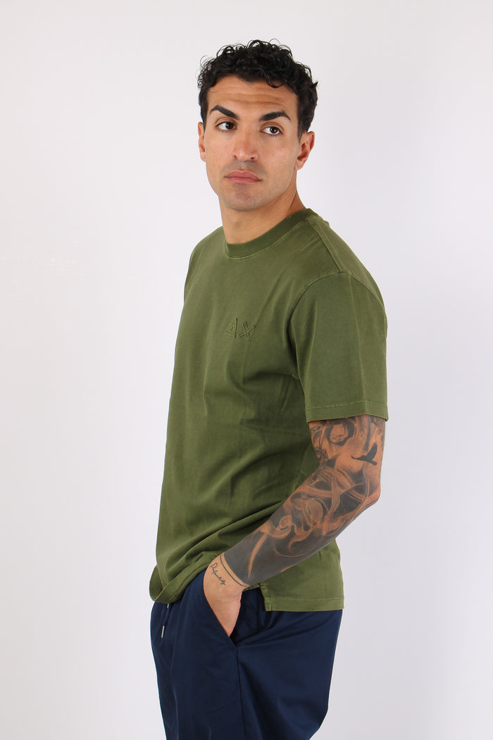 T-shirt Logo Patch Verde-7