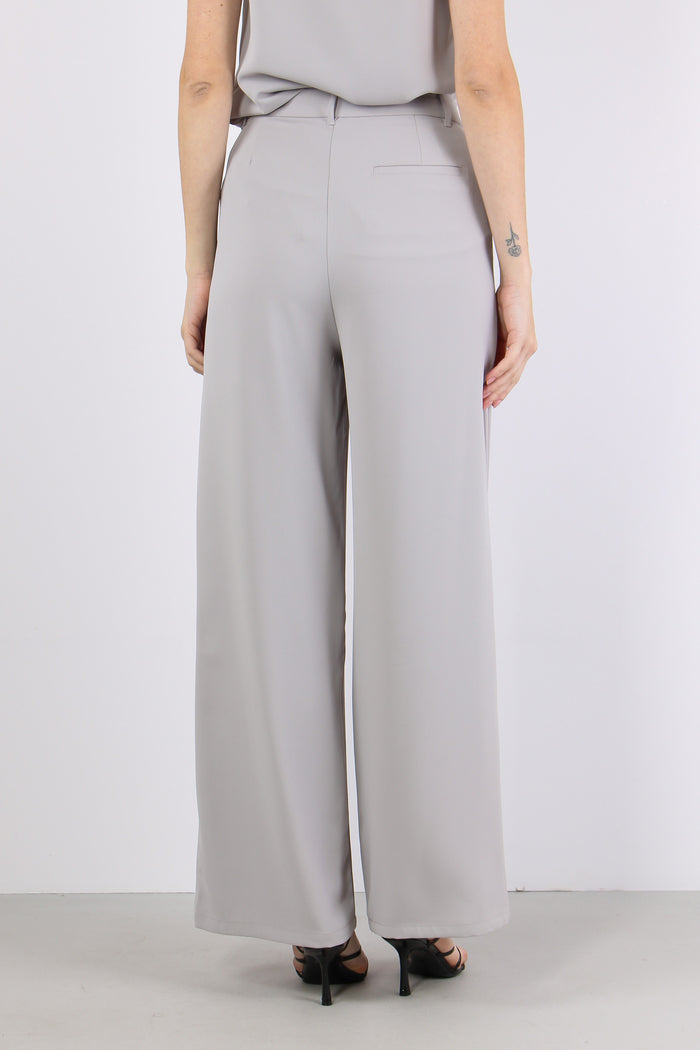 Pantalone Viscosa Tasche Grigio-5