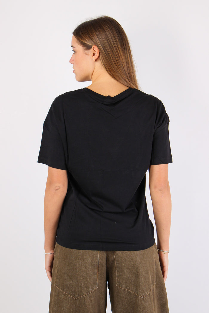 T-shirt Stampa Orso Laterale Nero/bear-5