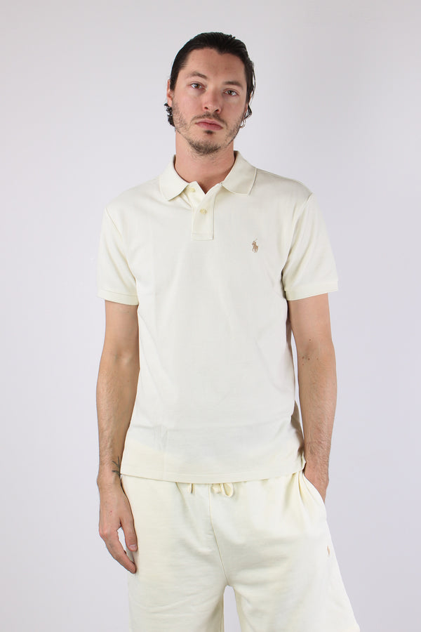 Polo Rete Slim Fit Cream