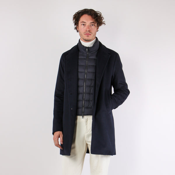 Cappotto Interno Piuma Blu Prussia-2
