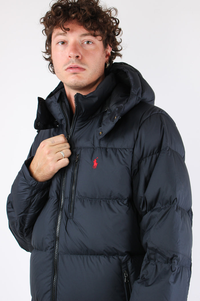 Piumino Cappuccio Polo Black-6