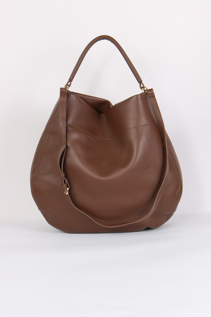 Hobo Maxi Morbida Marrone-3