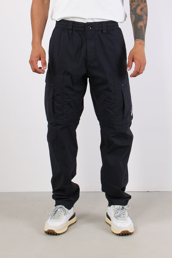 Pantalone Bimateriale Tasche Total Eclipse-2