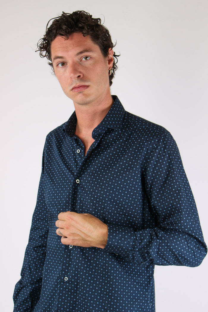 Camicia Fantasia Blu-4